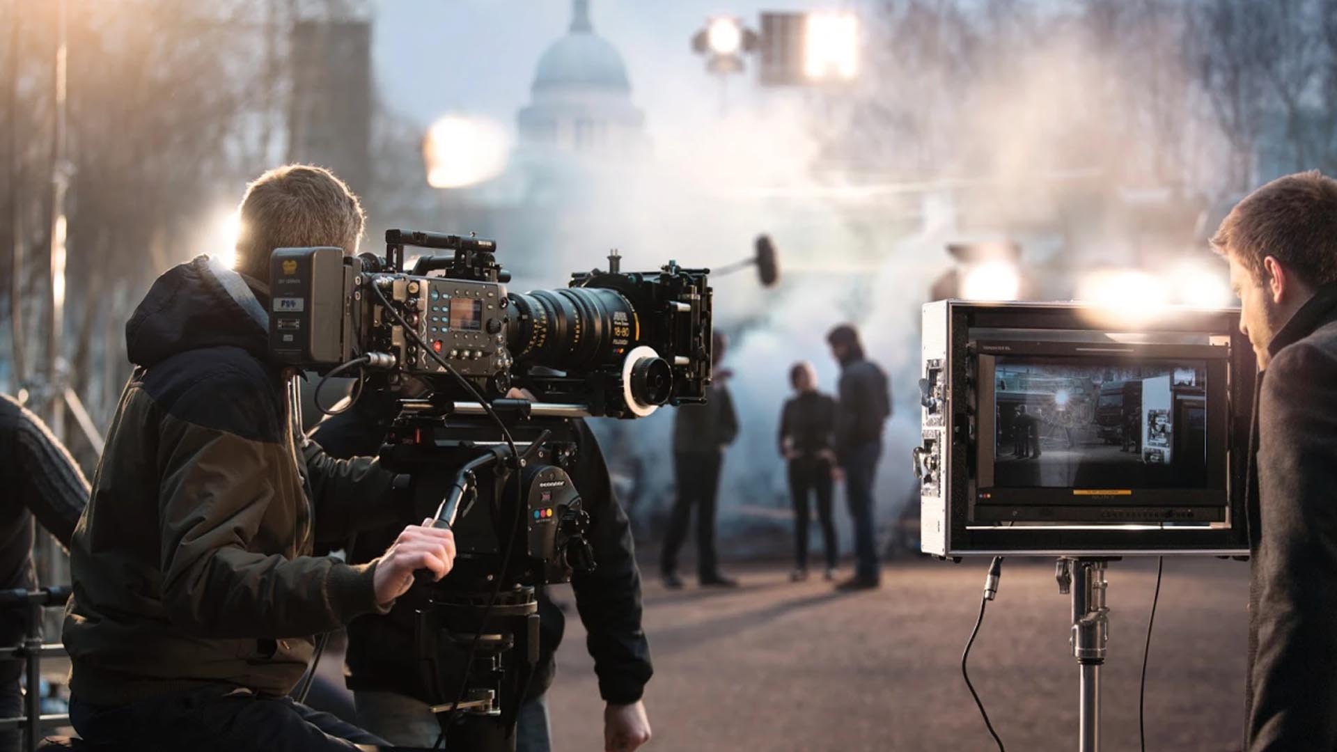 Director guiding actors